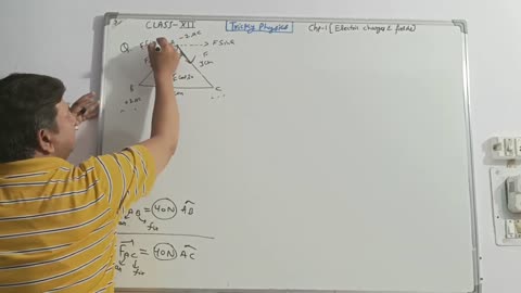 NUMERICAL ON SUPERPOSITION PRINCIPLE & COULOMB'S LAW _ PHYSICS CLASS 12 #trickyphysics#iitian
