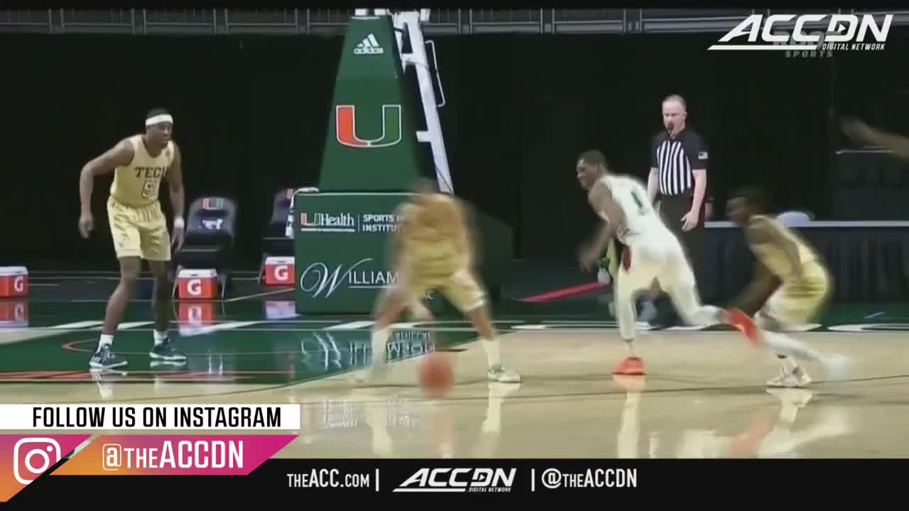 Georgia Tech's Jordan Usher Chanel Karl Malone | ACC Must See Moment