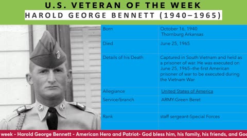 Veteran of the week
