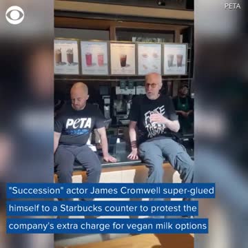 James Cromwell Protests Starbucks' Recent Surchage of Vegan Milk