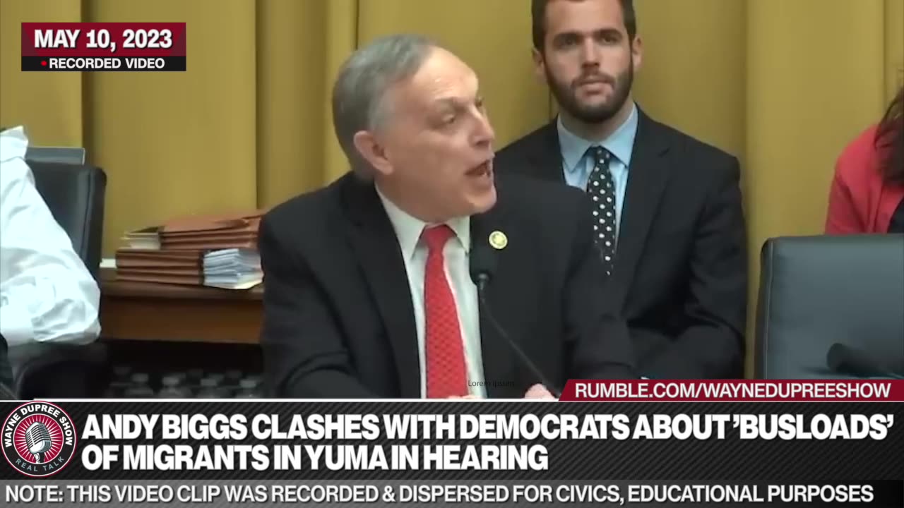 Biggs Clashes With Democrats About 'Busloads' Of Migrants In Hearing
