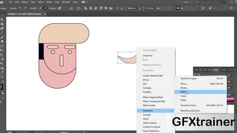 How to Drow a flat designer character in adobe illustrator #gfxtrainer #illustratorcc #adobesoftware