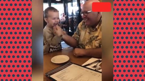 Dad and Baby Funny Magic Trick Reactions