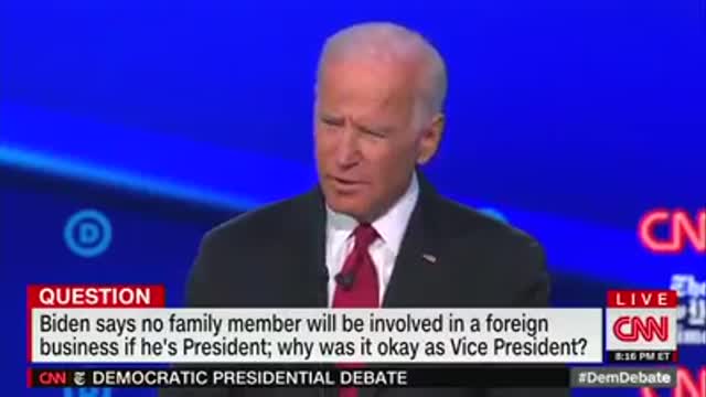 Joe Biden on his son and Ukraine: "My son did nothing wrong. I did nothing wrong September 24th 2019