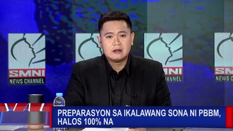 Preparasyon sa ikalawang SONA ni PBBM, halos 100% na
