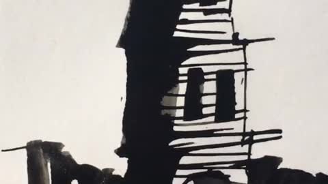 Old Tower / How to Draw / Старая башня / Как нарисовать