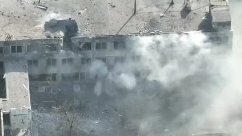 Ukraine War - The destruction of the building with the Azov militants in Mariupol