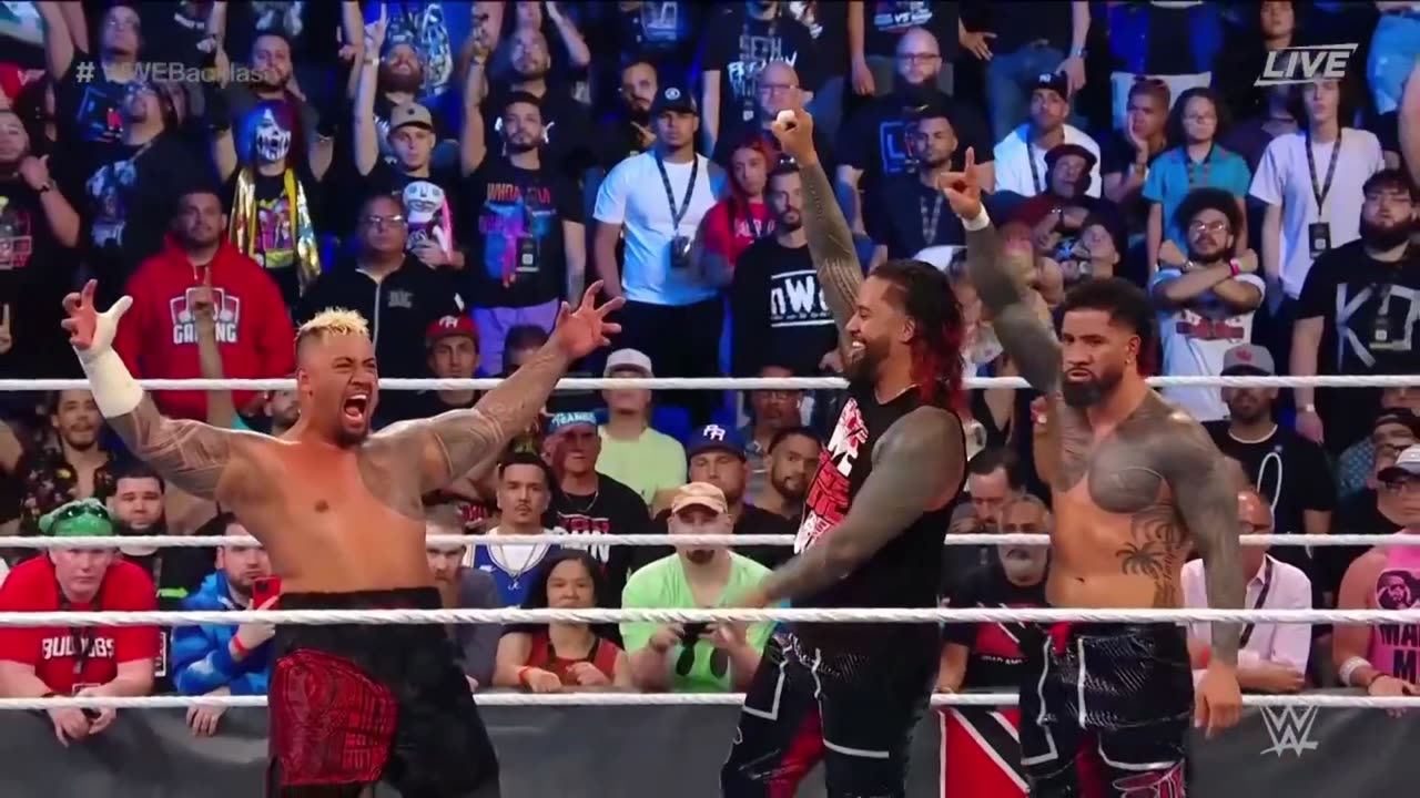 The bloodline vs Kevin owens, sami zayn & matt riddle full match