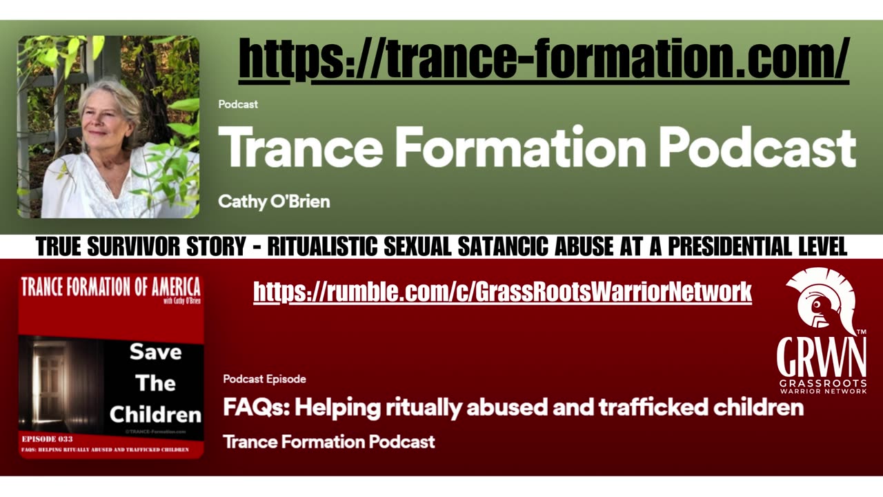 CATHY O'BRIEN: HOW TO HELP TRAFFICKING SURVIVORS
