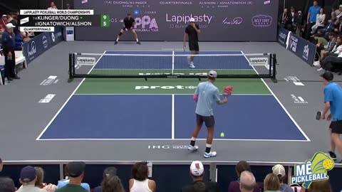 Set 1 trận giữa Quang Duong/Klinger VS Ingatowich/Alshon tại giải Lapiplasty Pickleball Thế giới.