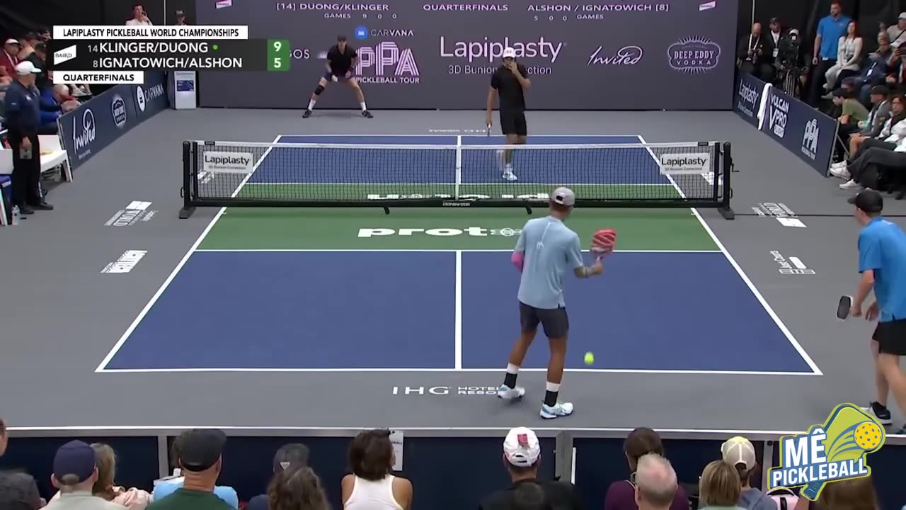 Set 1 trận giữa Quang Duong/Klinger VS Ingatowich/Alshon tại giải Lapiplasty Pickleball Thế giới.