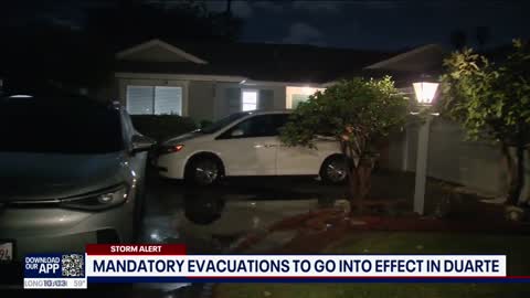 Mandatory evacuations underway in Duarte