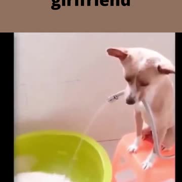 friend holding a hose for girlfriend