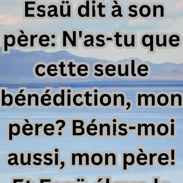 "La Supplication d'Ésaü"GENÈSE 27:38
