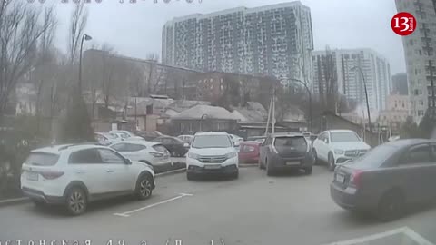 Explosion at FSB border patrol building in southern Russia caught on doorbell cam