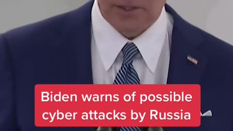 Biden warns of possible cyber attacks by Russia