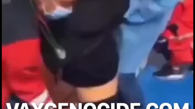 Adverse Reaction: A Young Female’s Body Goes Limp At The Covid-19 Vaccination Clinic