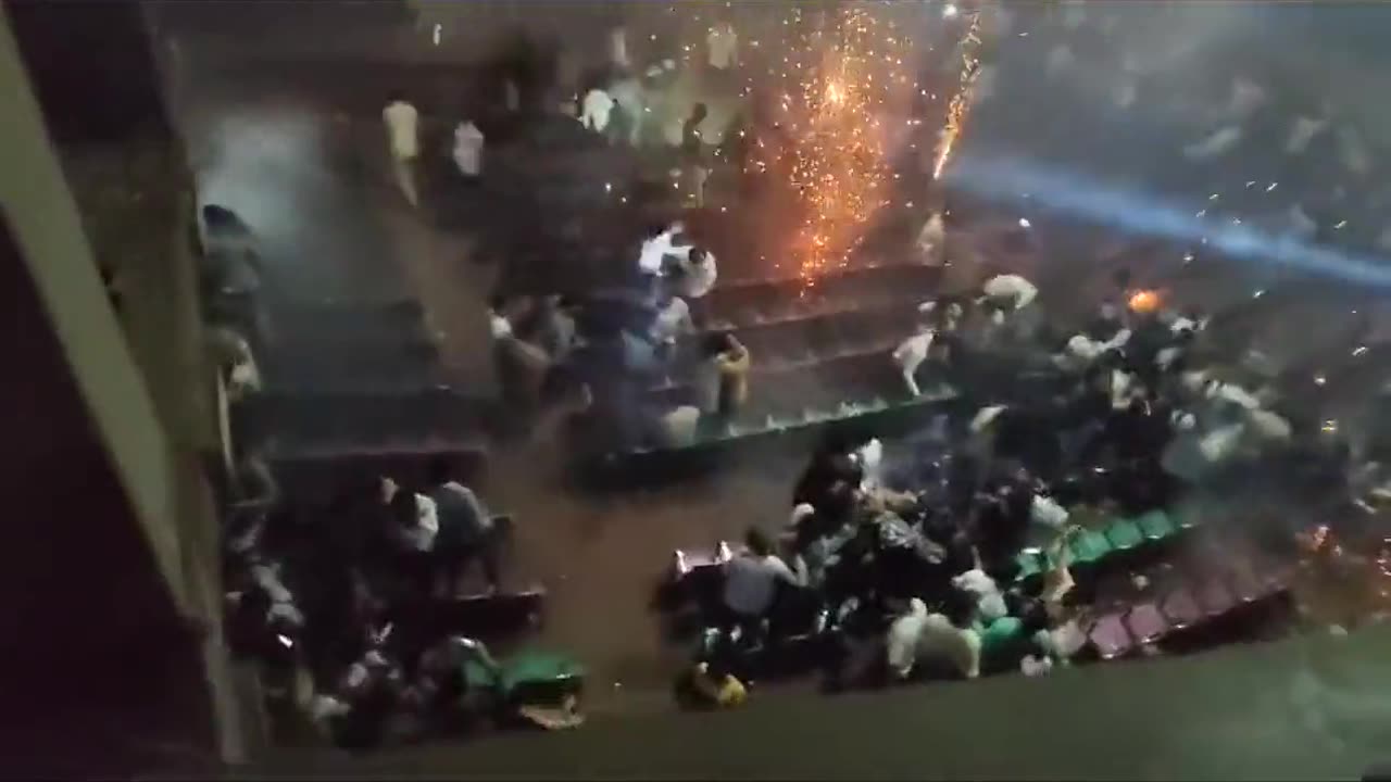 Firecrackers inside a theatre complex