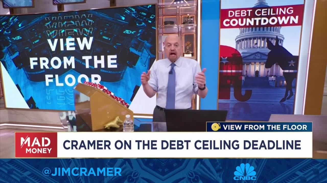 We are on the same path as the disastrous 2011 debit ceiling fight says jim cramer.