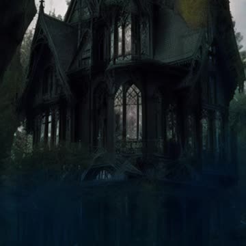 Black Houses | Dark Houses | Haunted Houses | Eerie | Creepy | Digital Art | AI Art #blackhouse