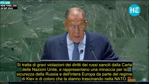 Discorso completo di Sergey Lavrov all'Assemblea Generale delle Nazioni Unite 28.09.2024