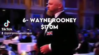 First 7 soccer players with lots of money