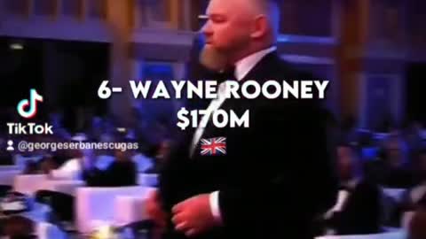 First 7 soccer players with lots of money