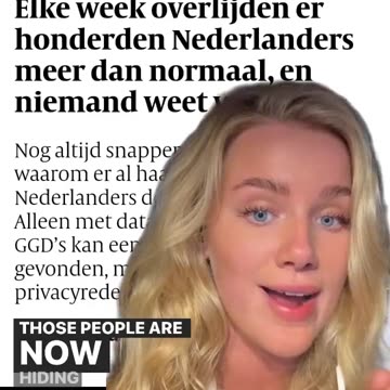 Eva Vlaardingerbroek on excess deaths in The Netherlands.