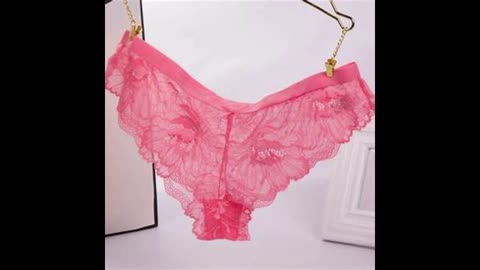 Women Sexy Lace G string Panties Transparent Thong Underwear Women