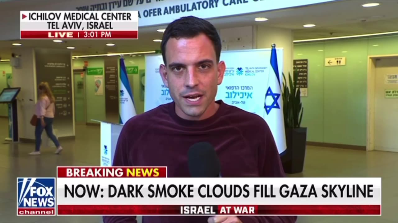 No one knows what the dark smoke is rising out of Gaza