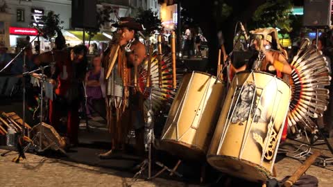 Street Performers in Albufeira Old Town