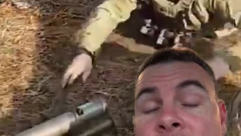 Soldiers almost takes a mortar to the teeth