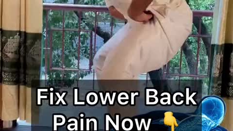 Fix Lower Back Pain Now