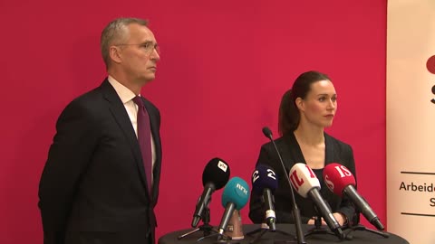 NATO Secretary General with the Prime Minister of Finland Sanna Marin, 28 FEB 2023