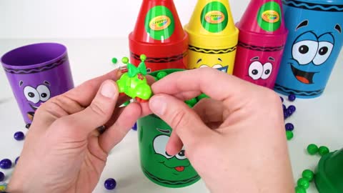 Best Toy Learning Video for Toddlers and Kids Learn Colors with Surprise Crayons!