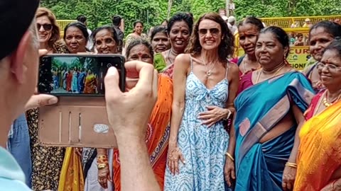 Colourful people in India