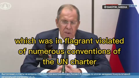 The Russian foreign minister reiterates the peace deal for Ukraine to end the war!