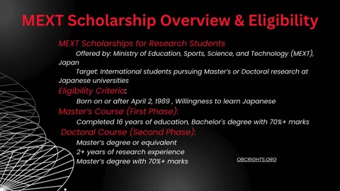 How to get the Japanese Government (MEXT) Scholarships