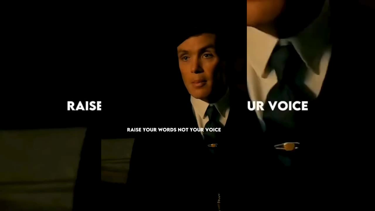 RAISE YOUR WORDS NOT YOUR VOICE ~ THOMAS SHELBY || QUOTES