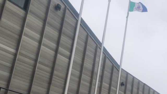Bill Whatcott starts preaching in front of the Yukon Legislature