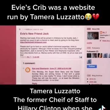 Tamera Luzzatto, Evie's Crib, Podesta