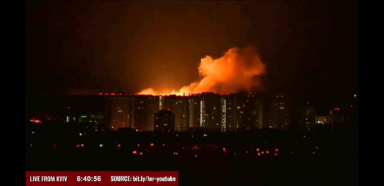 Large explosion outside of kyiv just now