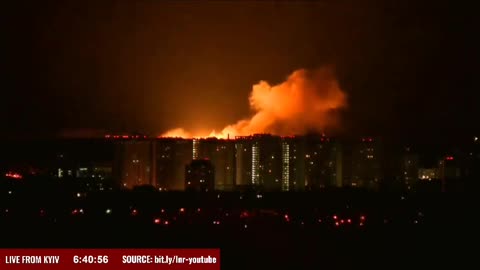 Large explosion outside of kyiv just now