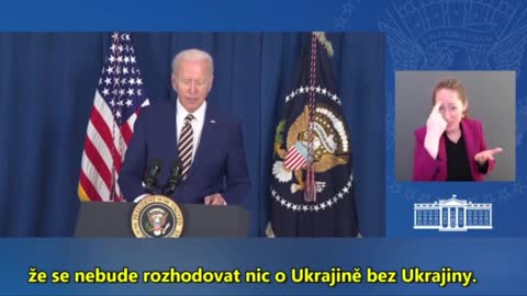 Biden k Ukrajině - Ukrajina vzdát území, aby dosáhla míru