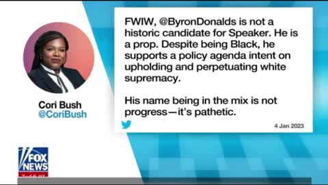 Cori Bush is a disgusting racist