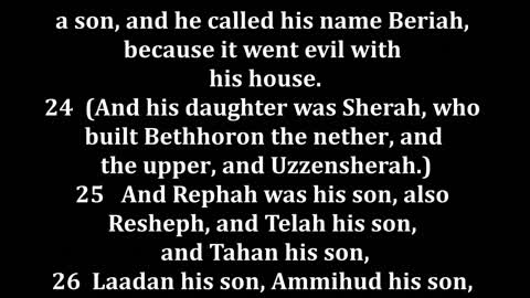 1 Chronicles 7 King James version