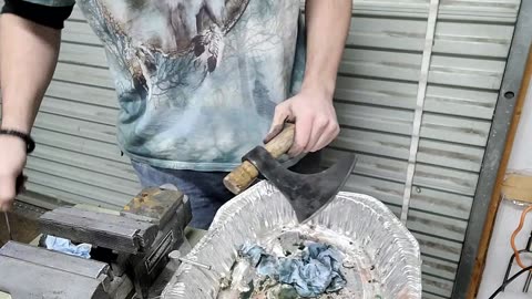 Customizing Cold Steel Viking Hand Axe