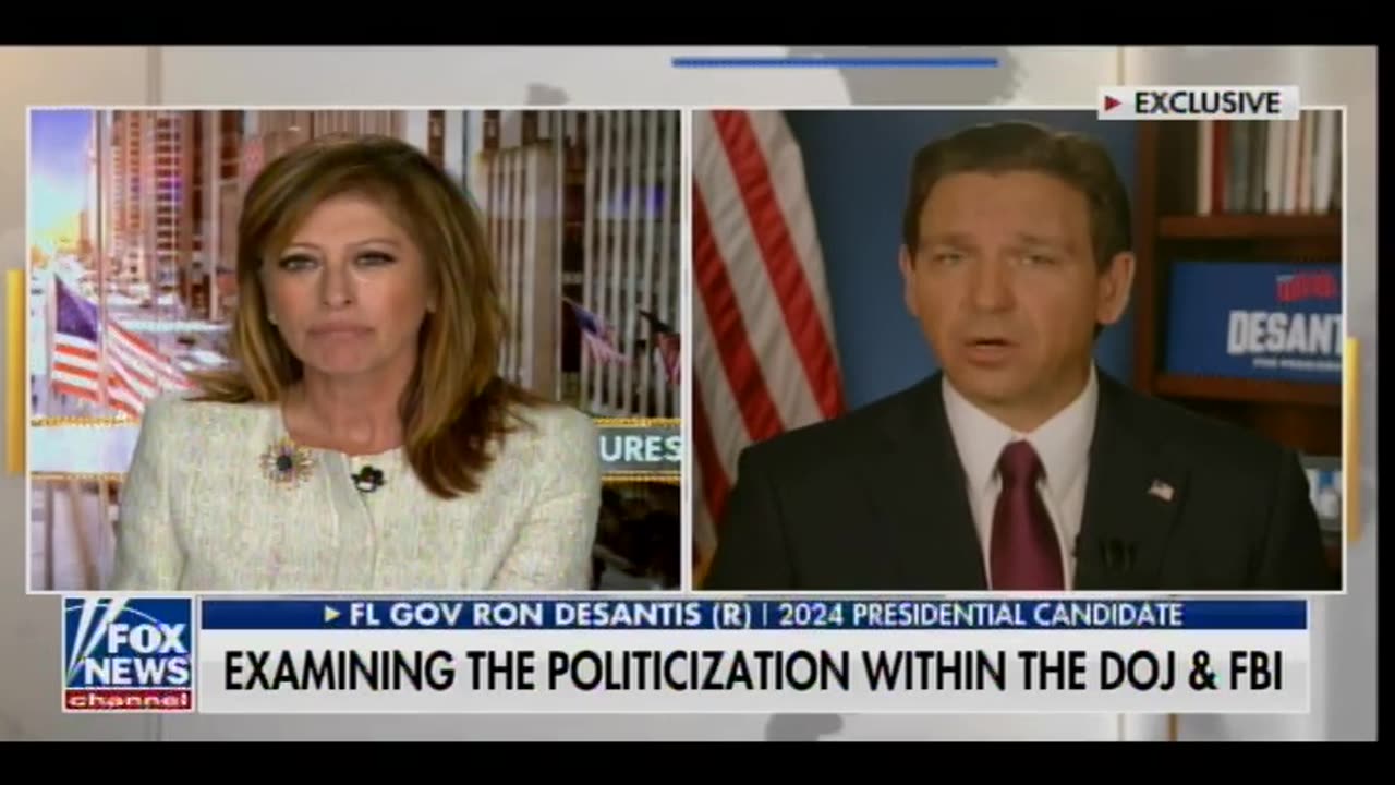 "I'm Wondering What's Going On with Your Campaign?... ?" - Maria Bartiromo Corners Ron DeSantis
