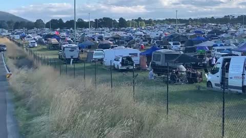 Canberra’s Epic Camp a few hours after the protest.