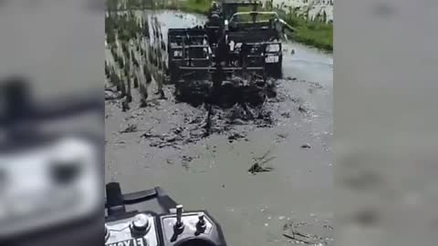 The tractor doesn't have a driver